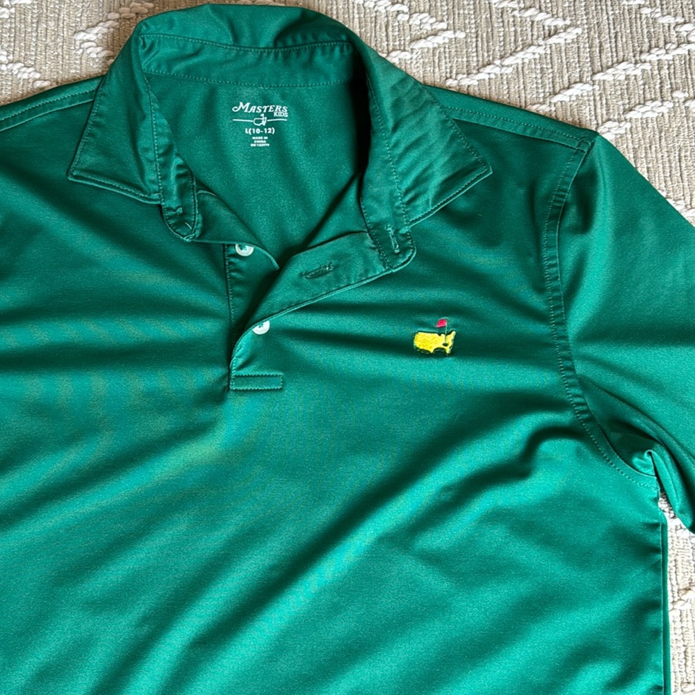Masters green boy’s polo size large (10-12)